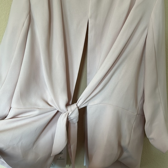 NWT Marciano Pale Pink Blazer and Cropped Pant Set Large 8 - Picture 13 of 14